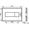 Кнопка управления ALCAPLAST M1475-AEZ110 с цветной пластиной
