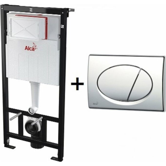 Набор инсталляции ALCAPLAST SET AM101/1120-3:1 RU M70-0001 с белой кнопкой AM101_1120_3_1_RU_M70__0001